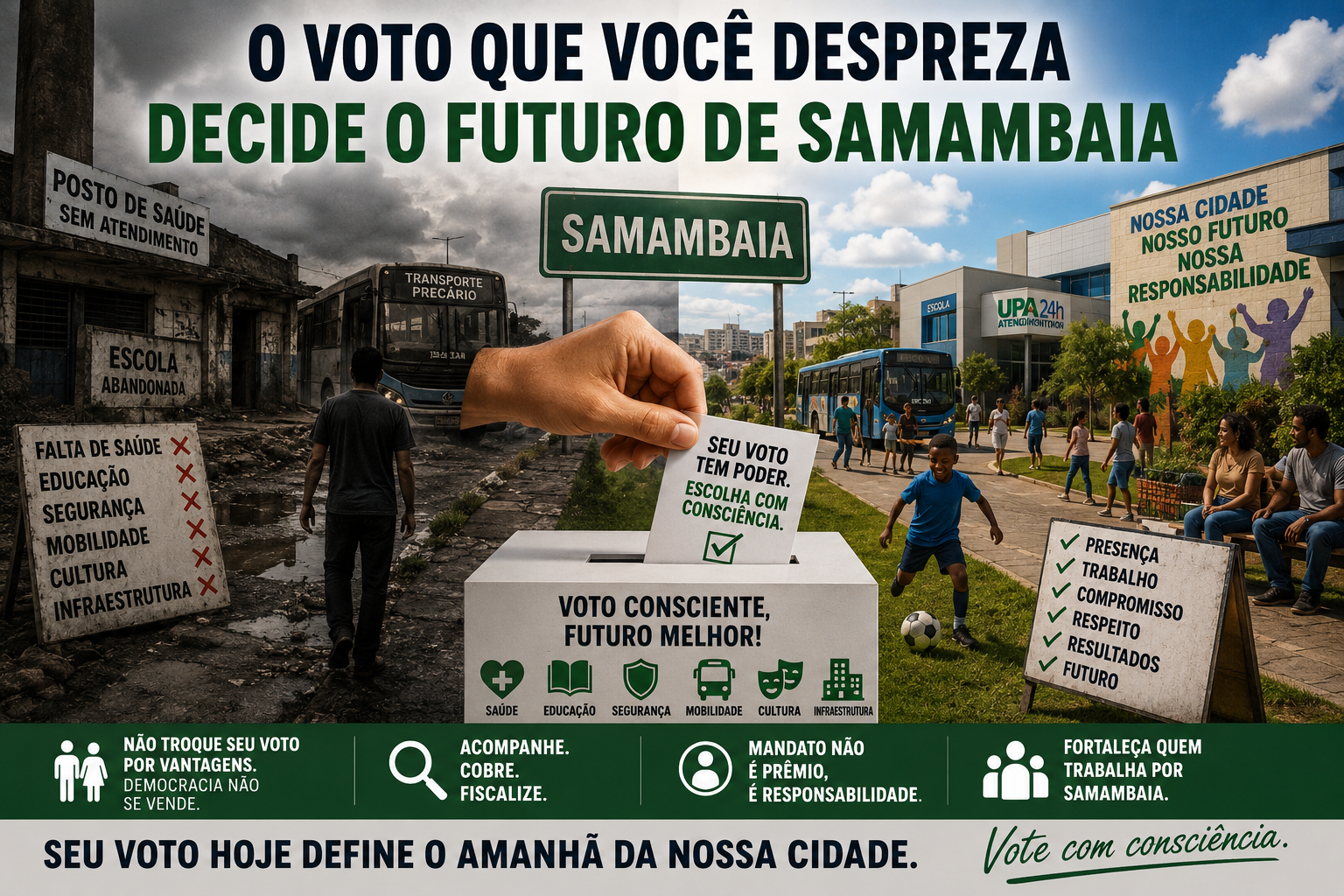 EDITORIAL | O voto que você despreza decide o futuro de Samambaia